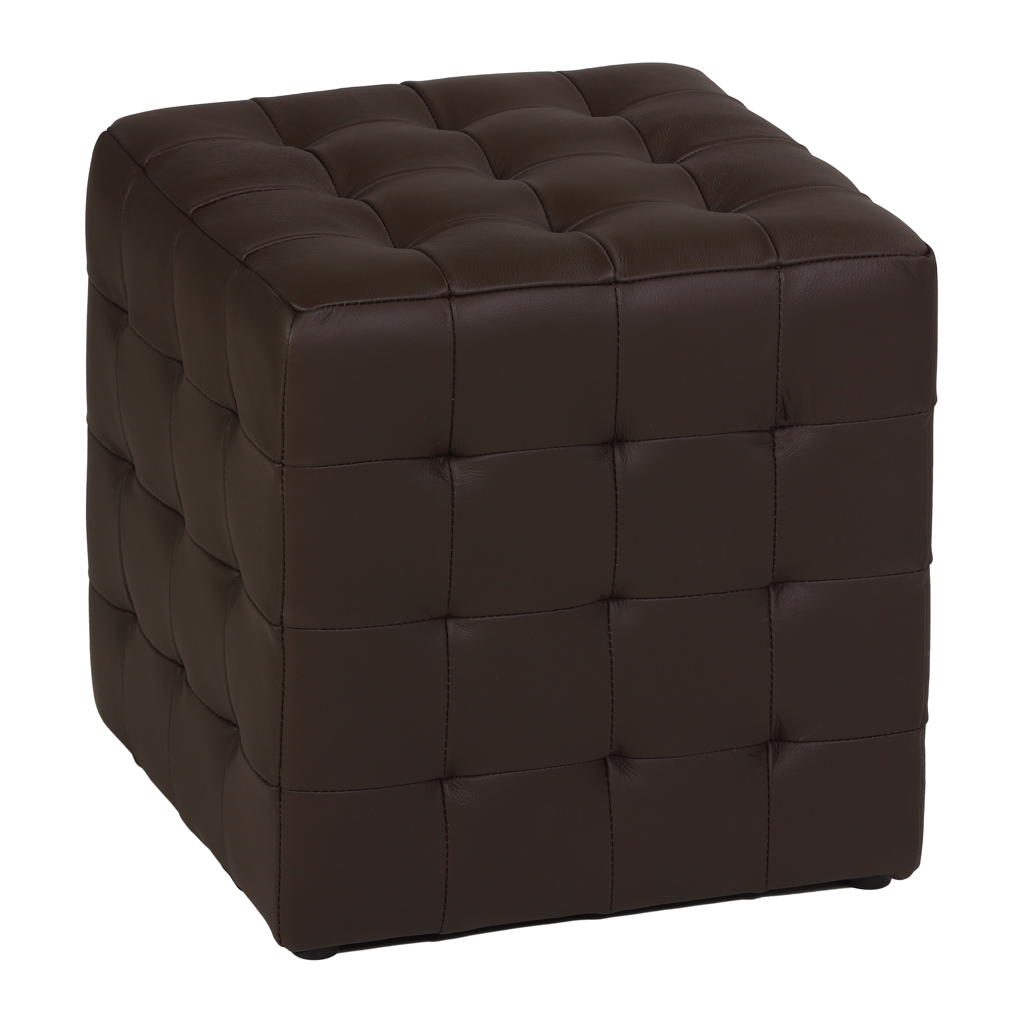 Joss Main Halcyon Handwoven Genuine Leather Ottoman Reviews 47 OFF